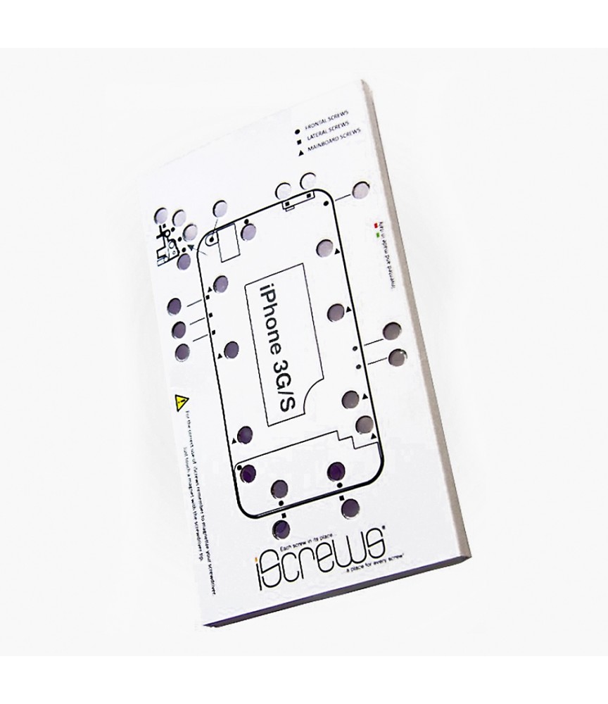 ISCREWS MAPPA VITI PER IPHONE 3G 3GS ISTRUZIONI RIPARAZIONE TOUCH DISPLAY VETRO ISCREWS MAPPA VITI PER IPHONE 3G 3GS ISTRUZIONI RIPARAZIONE TOUCH DISPLAY VETRO
