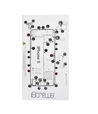 ISCREWS MAPPA VITI PER IPHONE 5 ISTRUZIONI RIPARAZIONE TOUCH DISPLAY VETRO ISCREWS MAPPA VITI PER IPHONE 5 ISTRUZIONI RIPARAZIONE TOUCH DISPLAY VETRO