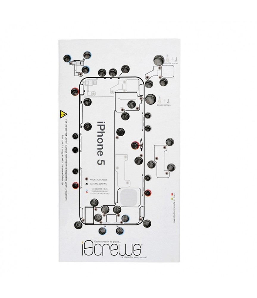 ISCREWS MAPPA VITI PER IPHONE 5 ISTRUZIONI RIPARAZIONE TOUCH DISPLAY VETRO ISCREWS MAPPA VITI PER IPHONE 5 ISTRUZIONI RIPARAZIONE TOUCH DISPLAY VETRO