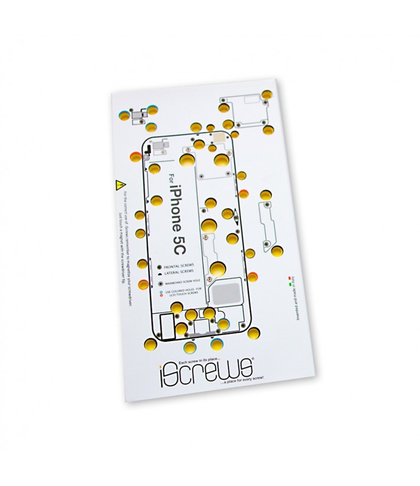 ISCREWS MAPPA VITI PER IPHONE 5C ISTRUZIONI RIPARAZIONE TOUCH DISPLAY VETRO ISCREWS MAPPA VITI PER IPHONE 5C ISTRUZIONI RIPARAZIONE TOUCH DISPLAY VETRO