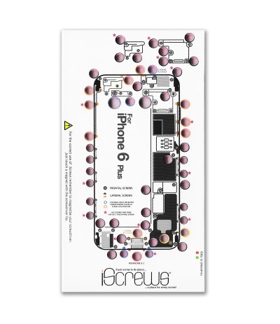 ISCREWS MAPPA VITI PER IPHONE 6 PLUS ISTRUZIONI RIPARAZIONE TOUCH DISPLAY VETRO ISCREWS MAPPA VITI PER IPHONE 6 PLUS ISTRUZIONI RIPARAZIONE TOUCH DISPLAY VETRO
