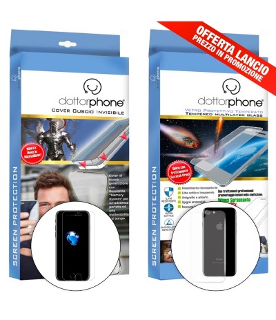 DOTTORPHONE® CUSTODIA SLIM TRASPARENTE VETRO TEMPERATO PER IPHONE SAMSUNG HUAWEI DOTTORPHONE® CUSTODIA SLIM TRASPARENTE VETRO TEMPERATO PER IPHONE SAMSUNG HUAWEI