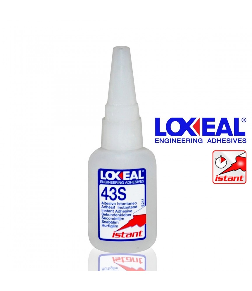 LOXEAL ISTANT 43S DA 20 GR. ADESIVO ETILE-CIANOACRILICO COLLA (COME LOCTITE 401) LOXEAL ISTANT 43S DA 20 GR. ADESIVO ETILE-CIANOACRILICO COLLA (COME LOCTITE 401)
