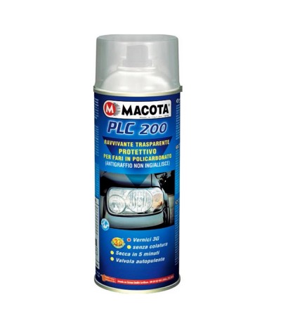 MACOTA VERNICE SPRAY 400ML PLC 200 RAVVIVANTE TRASPARENTE FARI PROTETTIVO TUNING MACOTA VERNICE SPRAY 400ML PLC 200 RAVVIVANTE TRASPARENTE FARI PROTETTIVO TUNING