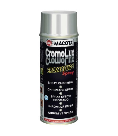 VERNICE SPRAY MACOTA CROMOLUX SMALTO CROMATO RESISTENTE CALORE ALTE TEMPERATURE VERNICE SPRAY MACOTA CROMOLUX SMALTO CROMATO RESISTENTE CALORE ALTE TEMPERATURE