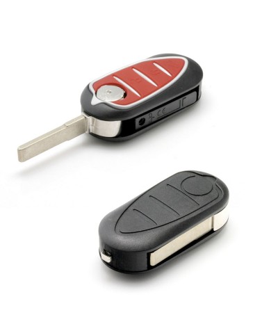 GUSCIO COVER CHIAVE PER TELECOMANDO 3 TASTI ALFA ROMEO MITO GIULIETTA LOGO GUSCIO COVER CHIAVE PER TELECOMANDO 3 TASTI ALFA ROMEO MITO GIULIETTA LOGO