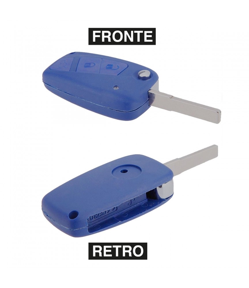 GUSCIO CHIAVE 3 TASTI PER TELECOMANDO FIAT PANDA DUCATO PUNTO ULYSSE STILO BLU GUSCIO CHIAVE 3 TASTI PER TELECOMANDO FIAT PANDA DUCATO PUNTO ULYSSE STILO BLU