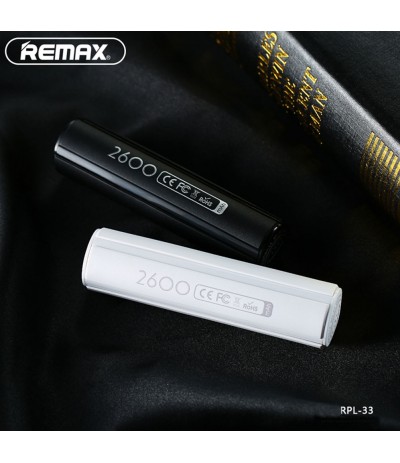 POWER BANK CARICA BATTERIA ESTERNA 2600mAh UNIVERSALE PORTATILE REMAX RPL-33 POWER BANK CARICA BATTERIA ESTERNA 2600mAh UNIVERSALE PORTATILE REMAX RPL-33