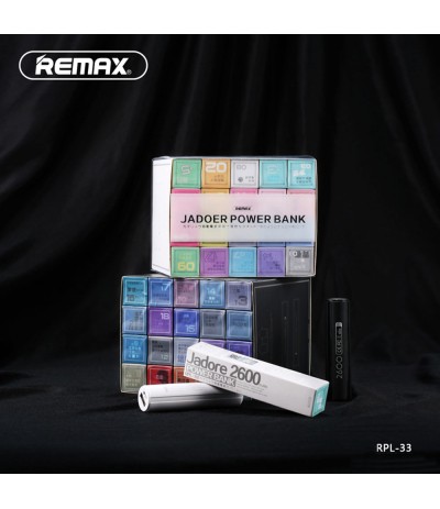 POWER BANK CARICA BATTERIA ESTERNA 2600mAh UNIVERSALE PORTATILE REMAX RPL-33 POWER BANK CARICA BATTERIA ESTERNA 2600mAh UNIVERSALE PORTATILE REMAX RPL-33