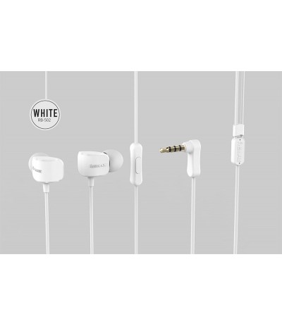 CUFFIE AURICOLARI PER SMARTPHONE TABLET CON RISPONDITORE MICROFONO REMAX RM-502 CUFFIE AURICOLARI PER SMARTPHONE TABLET CON RISPONDITORE MICROFONO REMAX RM-502