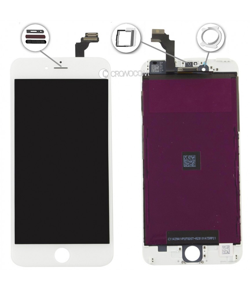 TOUCH SCREEN PER IPHONE 6 PLUS BIANCO FRAME VETRO LCD DISPLAY RETINA SCHERMO 5.5 TOUCH SCREEN PER IPHONE 6 PLUS BIANCO FRAME VETRO LCD DISPLAY RETINA SCHERMO 5.5