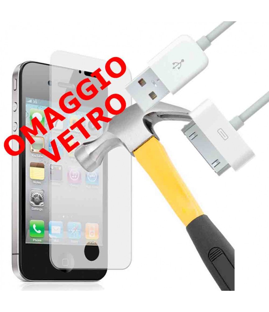 CAVO USB 30 PIN PER IPHONE 4G 4S OMAGGIO PELLICOLA IN VETRO TEMPERATO CAVO USB 30 PIN PER IPHONE 4G 4S OMAGGIO PELLICOLA IN VETRO TEMPERATO