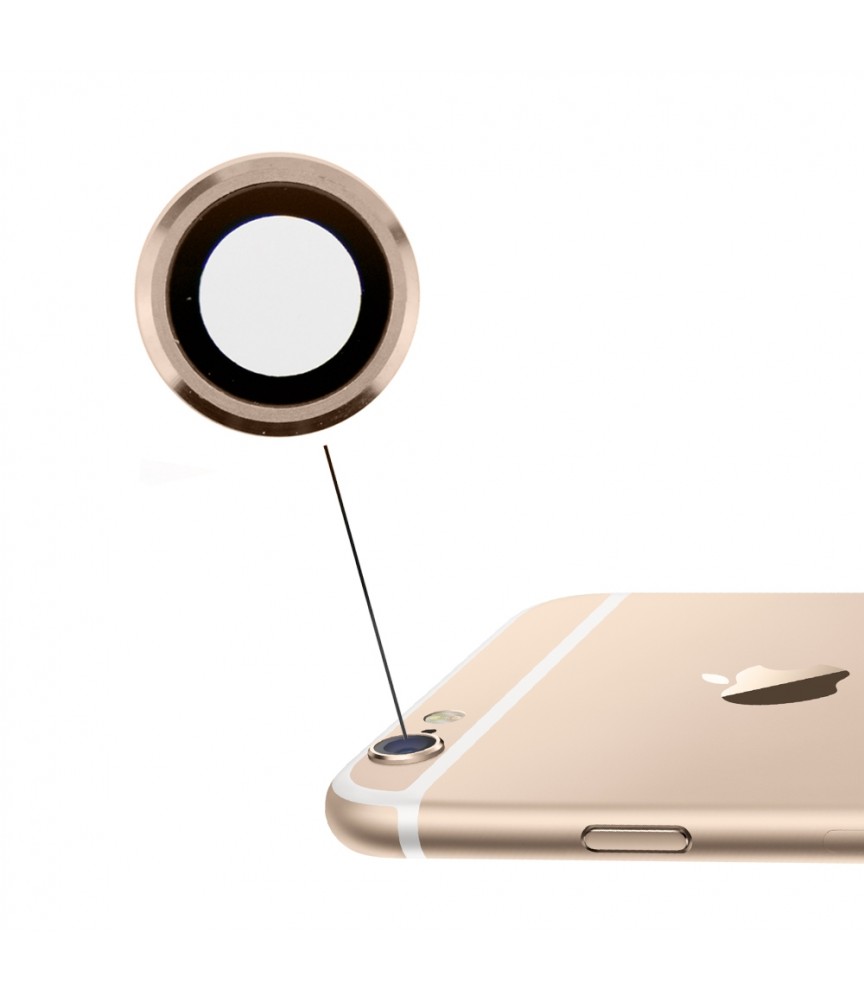RICAMBIO VETRO LENTE CAMERA POSTERIORE PER APPLE IPHONE 6 4,7" ORO GOLD FRAME RICAMBIO VETRO LENTE CAMERA POSTERIORE PER APPLE IPHONE 6 4,7" ORO GOLD FRAME