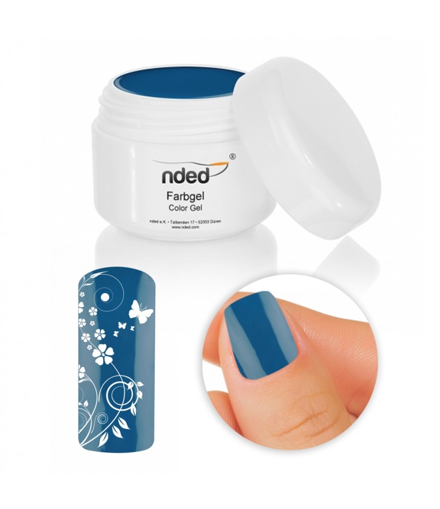GEL UV COLORATO PURE 5 ML RICOSTRUZIONE UNGHIE COLORE CIANO BLU NDED GEL UV COLORATO PURE 5 ML RICOSTRUZIONE UNGHIE COLORE CIANO BLU NDED