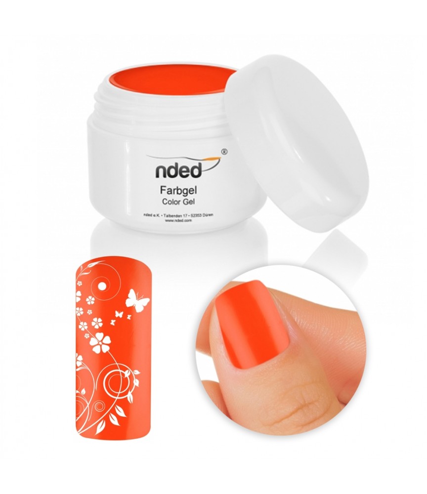 GEL UV COLORATO PURE 5ML RICOSTRUZIONE UNGHIE COLORE STRAIGHT ORANGE ARANCIO NDED GEL UV COLORATO PURE 5ML RICOSTRUZIONE UNGHIE COLORE STRAIGHT ORANGE ARANCIO NDED